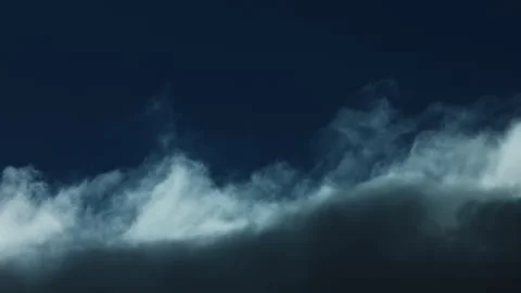 8K Dynamic Clouds on Bottom Half with Deep Blue Sky Stock Footage 318591969