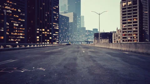 8k Empty streets in big apple city Vidéo 233880645