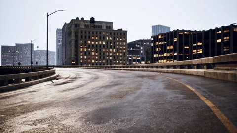 8k Empty streets in big apple city Vidéo 235664052