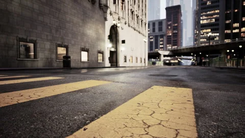8k Empty streets in big apple city 库存影片 254004911