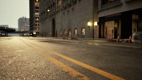 8k Empty streets in big apple city Stock Footage 263182397