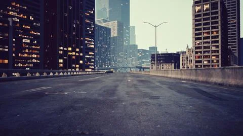 8k Empty streets in big apple city Stock Illustration