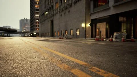 8k Empty streets in big apple city Ilustración de archivo