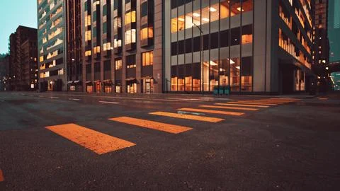 8k Empty streets in big apple city Ilustración de archivo