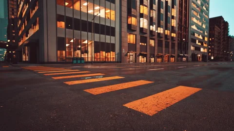 8K Empty streets with no people 動画素材 250028379
