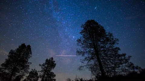 8k footage of beautiful night sky Video stock 121656341