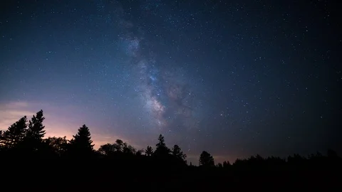 8k footage of night sky with milky way | Stock Video | Pond5