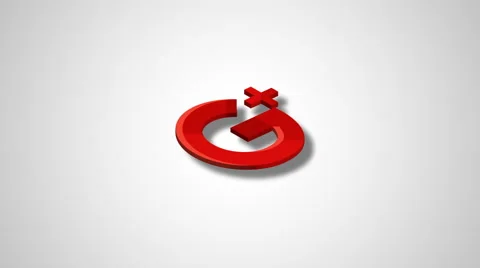 8k - Google plus symbol logo icon Stock Footage 68300286