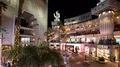 8K Hollywood Highland Time Lapse of tourists and shops in courtyard at night 4k or 4k+ Resolution