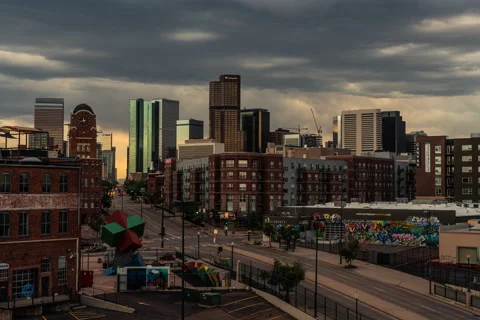 8K Hyperlapse of Storm clouds over Denver 스톡 동영상 134663583