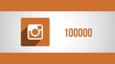 8k - Instagram view and share counter going up Stock Footage 68355283