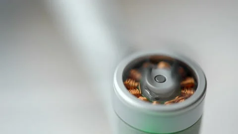 8k macro closeup video of a drone motor propeller spinning. view of the cop.. Vidéo 233189909