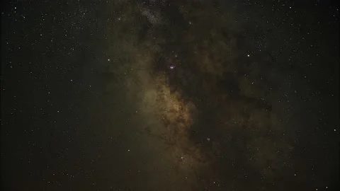 8K Milky Way Stars In The Night Sky Stock Footage