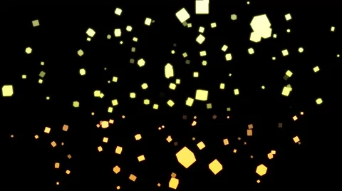 8K - Particles flying on black background Stock Footage 61925877