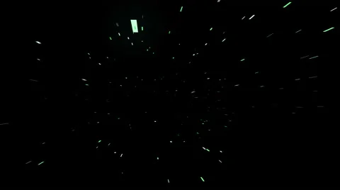 8K - Particles flying on black background Stock Footage 61948713