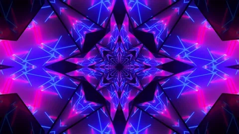 8K Purple Cybernetic Vj Loop Video stock 121401691