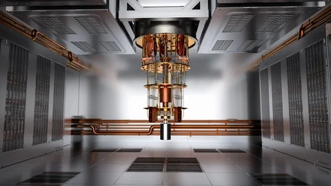 8K Quantum Computer Stock Footage 108474423