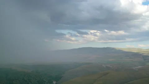 8K Rainy storm clouds are disappearing Stock Footage 171759997