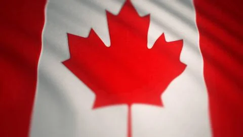 8K Resolution - Canada Waving Flag Stock Illustration