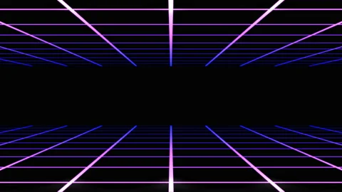 8k retrowave synthwave vaporwave loop Stock Footage 139933088