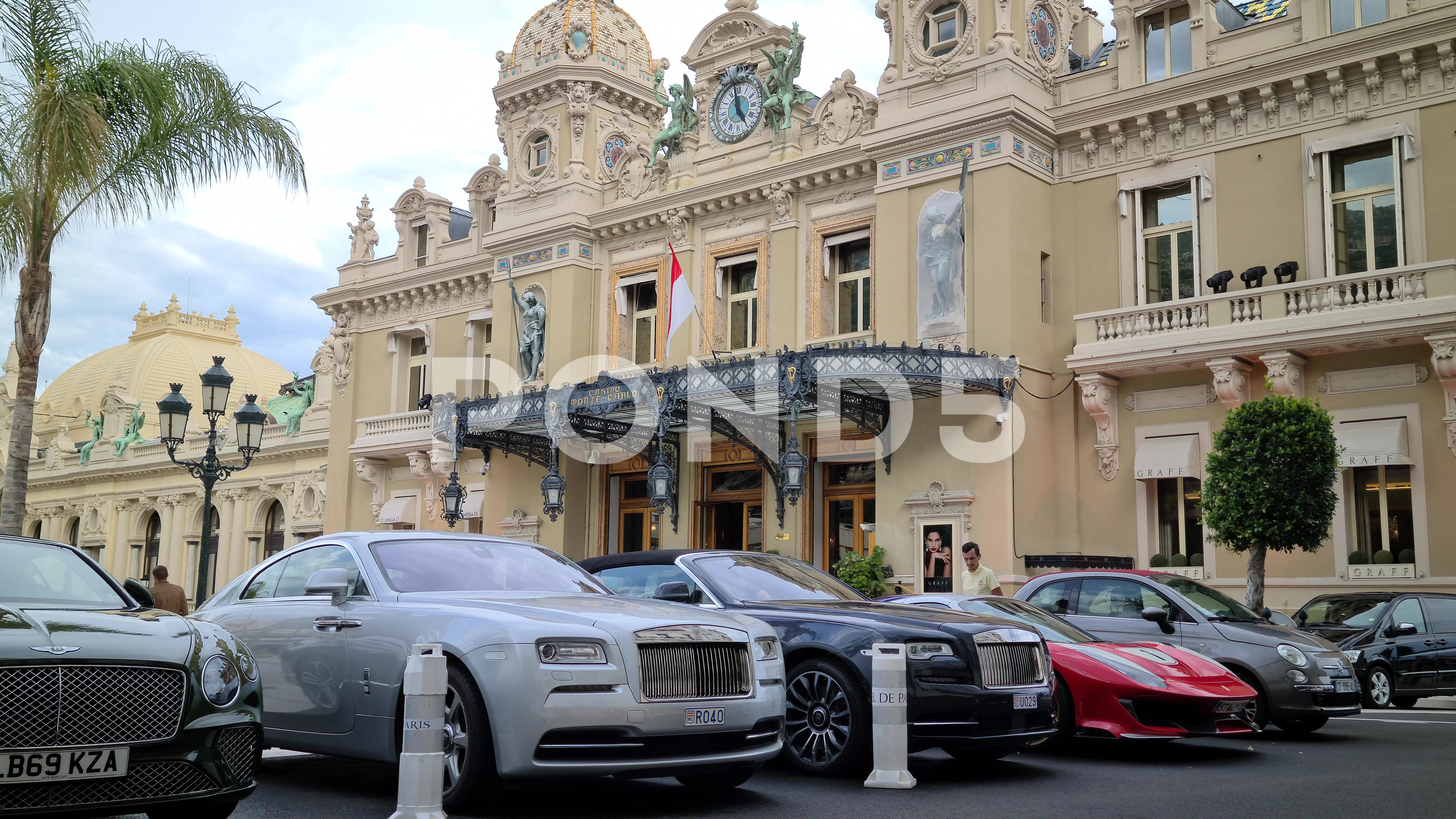 Rolls Royce at Casino Monte-Carlo, Place du Casino, Monte Carlo