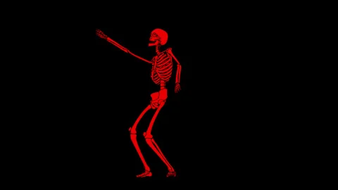 8K Seamless animation sexy dancing skele... | Stock Video | Pond5