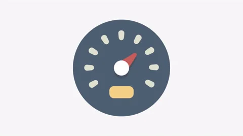 8K - Speed indicator icon symbol round logo Stock Footage 68893183