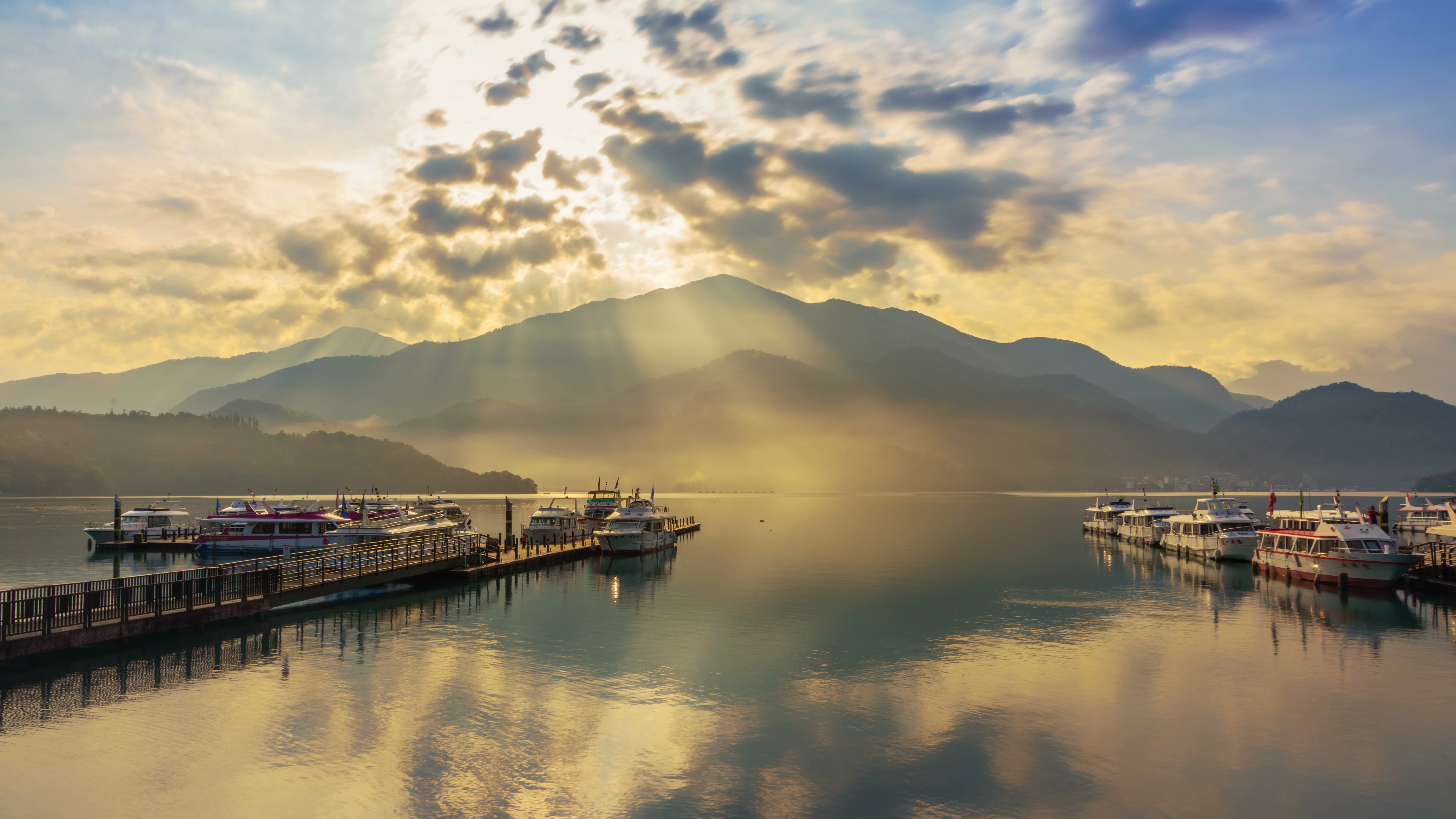 8k Sunrise Time Lapse At Chaowu Wharf S Stock Video Pond5