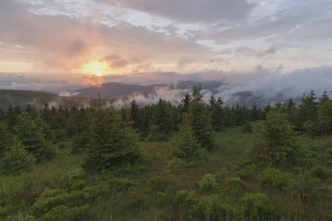 8K Sunset colours after the storm Stock Footage 255965878
