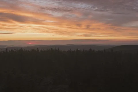 8K Superb sunset after the raid Stock Footage 256098348