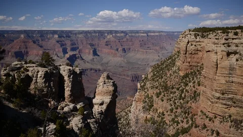 8K Time Lapse Aerial View of Grand Canyon Park Famous USA Touristic Destination Stock Footage 105223129