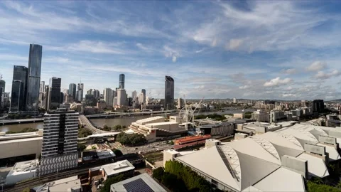 8k Time-lapse of Brisbane CBD in Australia Stock Footage 164101416