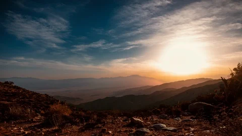 8k - Time-lapse of Desert Sunset 스톡 동영상 91049251