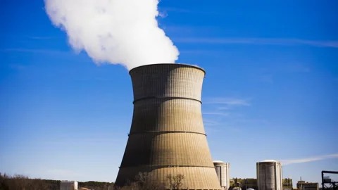 8K Timelapse Arkansas Nuclear Power Plant 2 Stock Footage 171590880