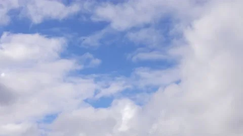 8K Timelapse - Clouds Fill Up The Blue Sky Stock Footage 194959234