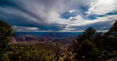 8K - Timelapse of clouds over the Grand Canyon 스톡 동영상 157764915