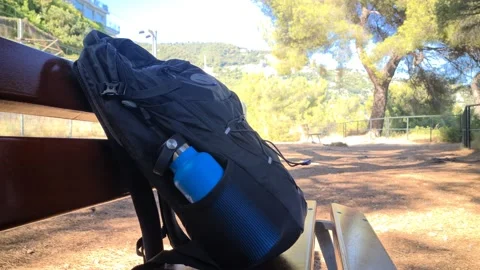 8K Traveler Backpack Side View Stock Footage 213267201