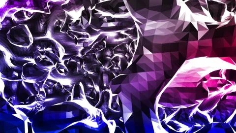 8K UHD Abstract Polygon Background イラスト素材