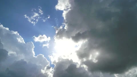 8K Variable Mix Clouds Movements In Sky Stock Footage 171758816