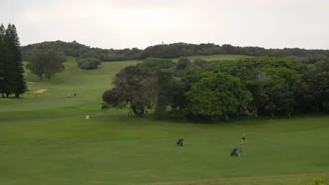 8k vid of a golf coarse with pan from right to left Stock Footage 222867103