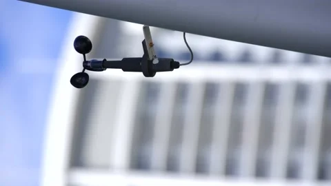 8k video closeup wind meter Stock Footage 207652585