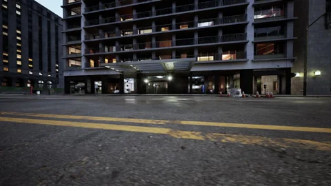 8K view of empty intersection Vidéo 252077468