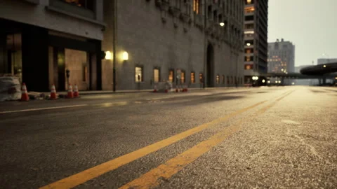 8K view of empty intersection Vidéo 260635878