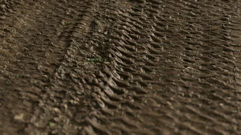 8k wheel tracks on rough road Stockillustratie