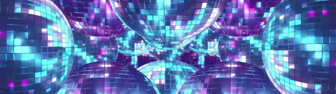 8k Wide Disco Balls Video stock 310313340