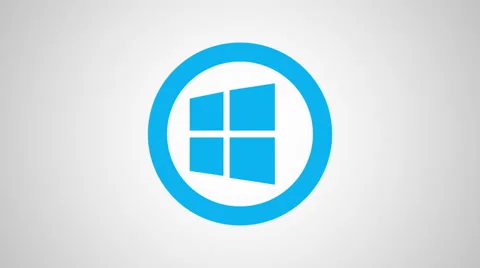 8k - Windows round logo symbol | Stock Video | Pond5