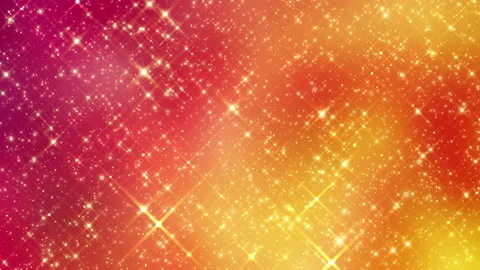 8k Yellow Glow Particles Video stock 218403804