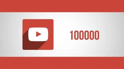 8k - Youtube view count going up Video stock 68354171