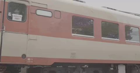 【8K】Tsuruga, Electric train, From left to right, Japan Stock Footage 97217058