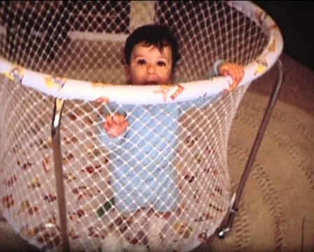 8mm baby in parc Stock Footage 25161281